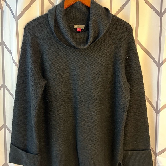 Vince Camuto Black Cowl Neck Sweater - Picture 1 of 2